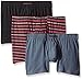 Perry Ellis Men's 3 Pack Cotton Stretch Assorted Boxer Brief