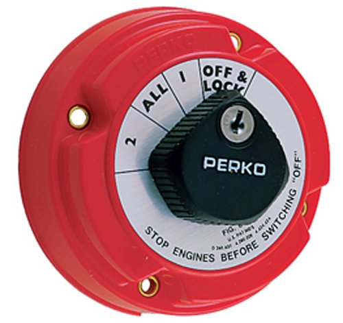 Perko 8502DP Marine Locking Battery Selector Switch