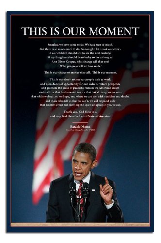 Barack Obama (This Is Our Moment) Art Poster Print - 24" X 36"