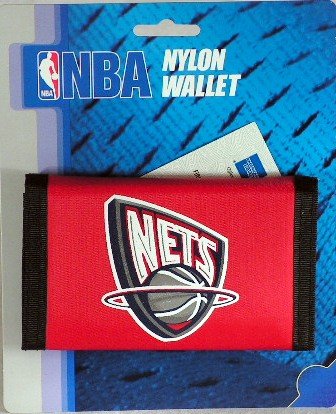 New Jersey Nets NBA Licensed Nylon Trifold Wallet New