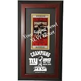 Caseworks New York Giants Super Bowl XLVI Champions Framed Ticket Display Case