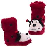 Capelli NY Ladybug Animal Bootie Slippers for Girls