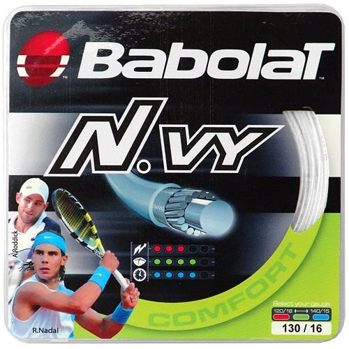 Babolat N.VY 16-Gauge Tennis String (White)