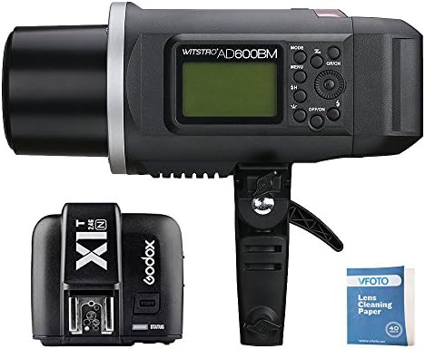 Godox AD600BM 600Ws GN87 HSS 1/8000s 2.4G Wireless Bowens Mount Strobe Light with X1T-N Remote Transmitter for Nikon DSLR Cameras with High Power 8700mAh Battery Recycle Time in 0.01-2.5