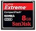 Sandisk 8GB Extreme CF memory card - UDMA 60MB/s 400x (SDCFX-008G-A61, Retail Package)