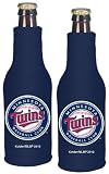 Minnesota Twins Beer Bottle Koozie | Twins Neoprene Bottle Suit with Zipper - Set of 2