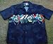 Apparel : Hawaiian shirt Black Parrots