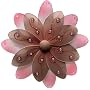 10" Brown & Pink Two-Tone Daisy Flower nylon hanging ceiling wall baby nursery room wedding decor