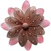 Brown & Pink Two-Tone Daisy Flower nylon hanging ceiling wall baby nursery room wedding decor