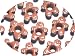 GINGERBREAD BOY Ginger Eyelets 3/16 Scrapbooking Embellishments - Pack of 5 - Paper Craft, Holiday Cards & Tags, Paper Piecing Supplies