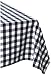 DII Buffalo Check Collection, Classic Farmhouse Tablecloth, Tablecloth, 60x84, Navy & White Check