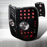 00-06 Chevy Denali Tahoe Led Tail Lights Black/Smoke