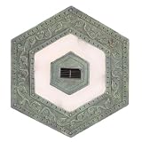 Solar Lighted Stepping Stone Green