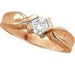 18K Rose Gold Diamond Solitaire Engagement Ring - 0.50 Ct.