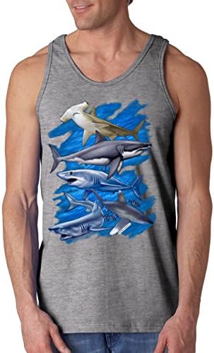 Shark Week - Fishing / Fisherman's Tank Top - Gray - M