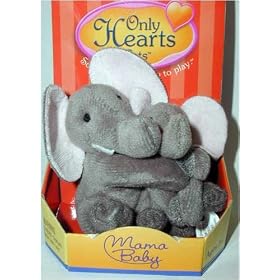 Mommy and Baby Elephants Only Heart Pets by Only Hearts Club
