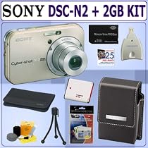 Sony Cybershot DSC-N2 10.1MP Digital Camera + 2GB Deluxe Accessory Kit