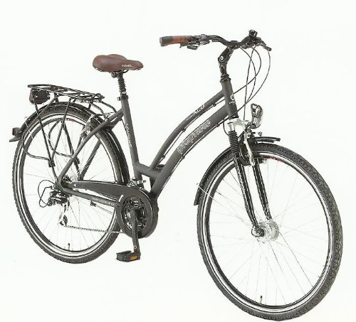 Prophete Damen Alu-Trekkingrad, mattschwarz, Rahmenh&ouml;he: 50 cm, Reifengr&ouml;&szlig;e: 28 Zoll (71,1 cm), 2618