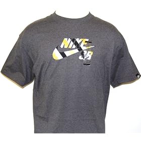 Nike SB Striped Fill Icon Tee - Carbon Heather 337517-091