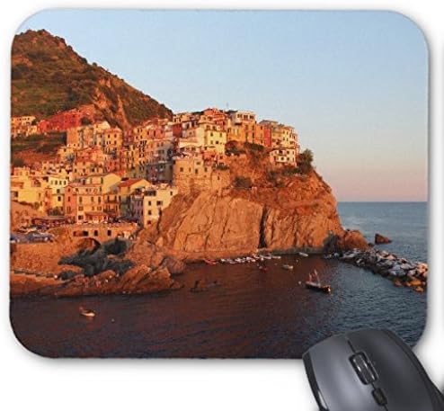 lisaKim Cinque Terre, Italy Office&Gaming Rectangle Mouse Pad in 250mm*200mm*3mm