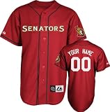 Ottawa Senators Jersey: Scarlet Customizable NHL Replica Baseball Jersey