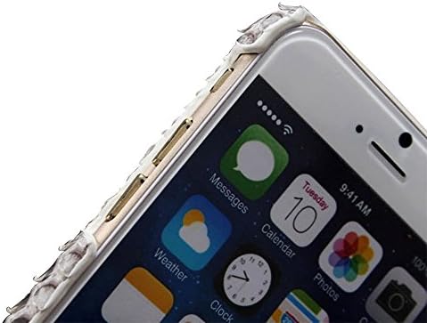 iOuBuy Python Skin Luxury Leather Case for iPhone 6 4.7 Inch (Silver)