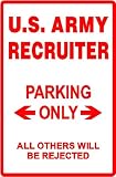 US ARMY RECRUITER PARKING job military sign