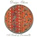Round Place Mat Provence: Olives Terracota & Green