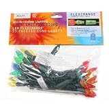 GKI Bethlehem Lighting FlexChange Indoor Outdoor Holiday Christmas Light Set with 35 Faceted Cone-Shaped Mini LED - Multi-Color
