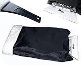 Stabiler Eiskratzer mit gefüttertem XXL- Handschuh schwarz Länge 24 Breite