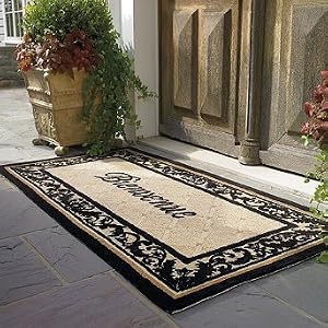 Welcome Door Mat in French - 24" x 39" - Frontgate