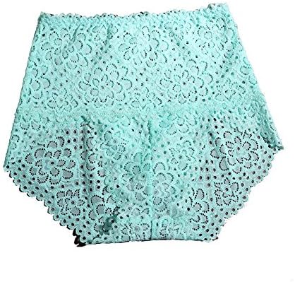 Woman Lace Underpants Sexy panties(Waist: 60-85cm (25-35 in), Sky blue)