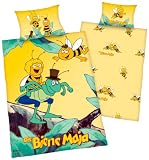 Herding 240659063 Bettw&auml;sche Biene Maja 100 x 135 + 40 x 60 cm; Linon