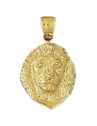 CleverEves 14K Gold Pendant Lion Head 4.8 - Gram(s)