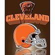 Cleveland Browns Light Weight Fleece NFL Blanket (Grid Iron) (50"x60")