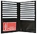 Credit Card and Checkbook Holder Without Snap style - Black 1529cf