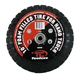 Tooluxe Heavy Duty 10-Inch Hand Truck Tires Wheels, Flat-Free Foam Wheels