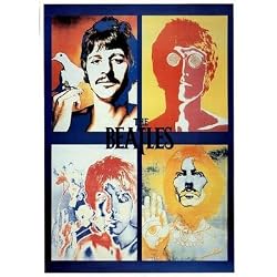 (24x36) The Beatles Four Faces Pop Art by Richard Avedon Music Poster Print