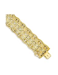 Woven Link Bracelet in 14K Yellow Gold