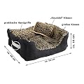 12684 Tierbett Gepard ca. 52x40x16cm mit Innenkissen + Schmusekissen + Pipi-Schutz-Unterlage