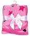 Baby Phat Star Pattern Baby Blanket (30' x 40') - pink/fuschia, one size