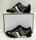 Coach Joss Black & White Signature Tennis Shoes