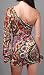 MESSING Retro Printed One Shoulder Dress Multi image 2