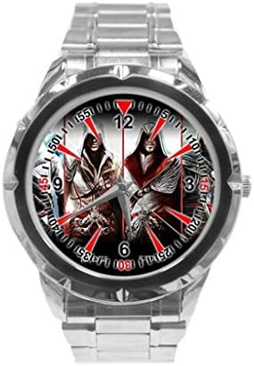 Assassin Creed Assassin's Custom stainless steel Band Analog Adult's Wrist Watches Unisex As a Nice Gift