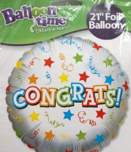 Congrats 21'' Foil Heluim Balloon