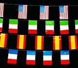Fahnenkette EUROPA-Länder, alle 27 Nationen Deko Fahnen Flaggen