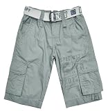 Bermuda garçon style cargo avec ceinture, 916066D