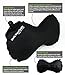 Comfy Travel Buddy Travel Air Pillow for Car, Airplane, Bus, Train, Home and Office Use, Black - Best Neck and Lumbar Support - Includes a Pack Sack and a Free Premium Quality Eye Mask Kit & Ear Plugs