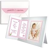 "Bless this Tiny Baby" Personalized Baptism, Christening Picture Frame Gift - Girl