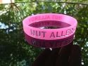 Nut Allergy Medical Alert Wristband/Bracelet Pink (Child) (TERO0178)